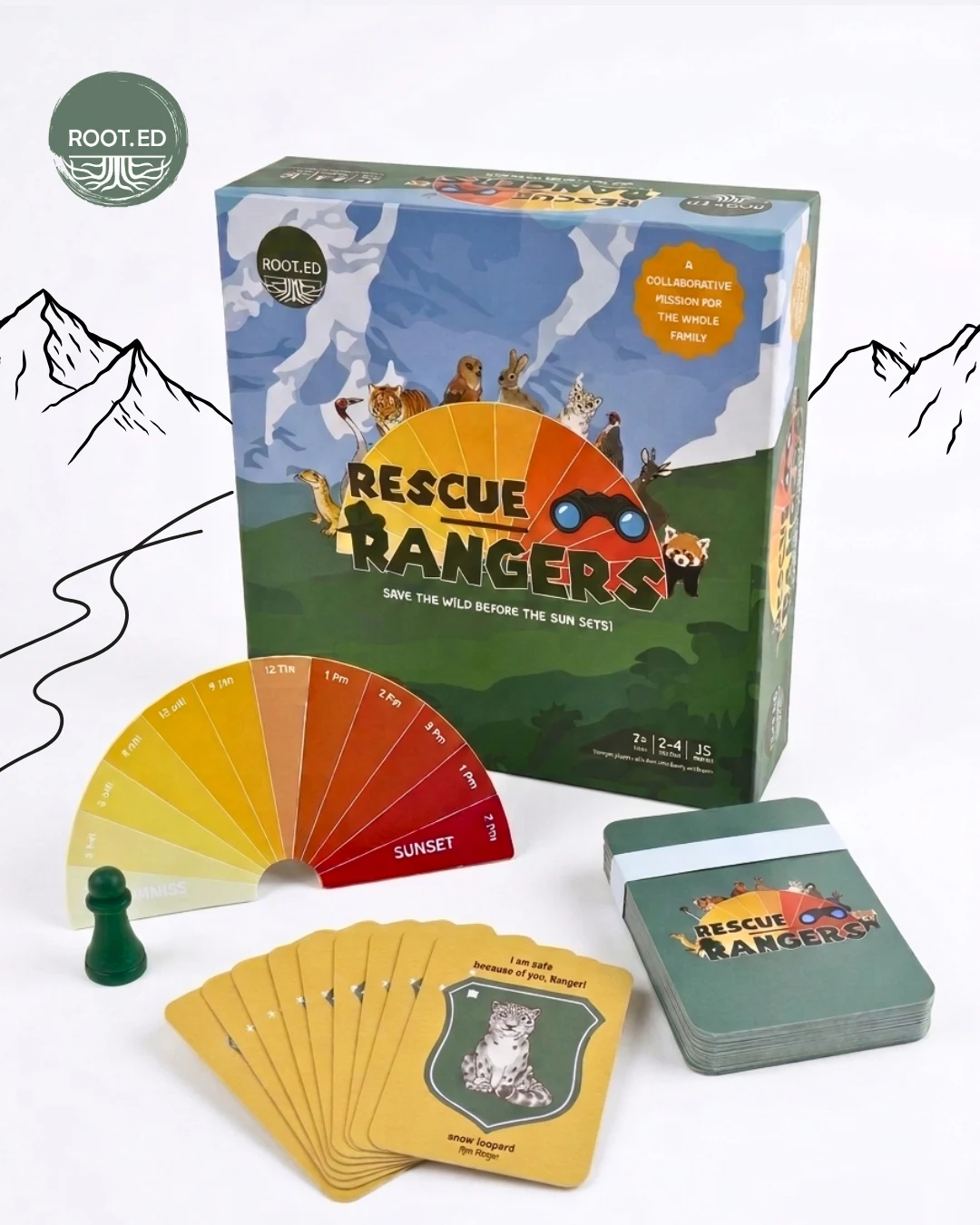 Rescue Rangers cooperative tabletop game and cards